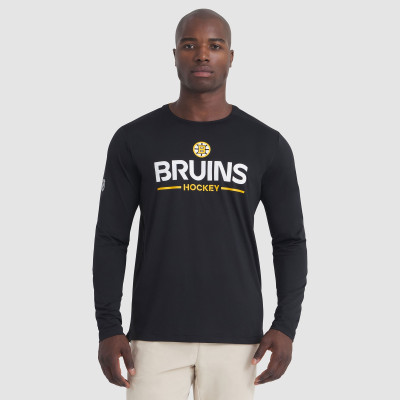 Футболка с длинным рукавом Boston Bruins Fanatics Black Authentic Pro Rink Tech