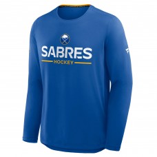 Buffalo Sabres Fanatics Royal Authentic Pro Rink Tech Long Sleeve T-Shirt