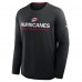 Carolina Hurricanes Fanatics Black Authentic Pro Rink Tech Long Sleeve T-Shirt