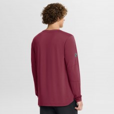 Футболка с длинным рукавом Colorado Avalanche Fanatics Burgundy Authentic Pro Rink Tech