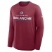 Футболка с длинным рукавом Colorado Avalanche Fanatics Burgundy Authentic Pro Rink Tech