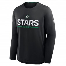 Dallas Stars Fanatics Black Authentic Pro Rink Tech Long Sleeve T-Shirt