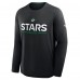 Dallas Stars Fanatics Black Authentic Pro Rink Tech Long Sleeve T-Shirt