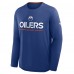 Edmonton Oilers Fanatics Royal Authentic Pro Rink Tech Long Sleeve T-Shirt