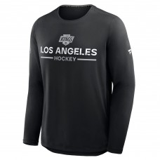 Los Angeles Kings Fanatics Black Authentic Pro Rink Tech Long Sleeve T-Shirt
