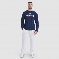New York Rangers Fanatics Navy Authentic Pro Rink Tech Long Sleeve T-Shirt New York Rangers Fanatics Navy Authentic Pro Rink Tech Long Sleeve T-Shirt