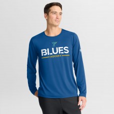 St. Louis Blues Fanatics Blue Authentic Pro Rink Tech Long Sleeve T-Shirt