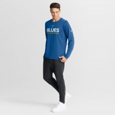 St. Louis Blues Fanatics Blue Authentic Pro Rink Tech Long Sleeve T-Shirt