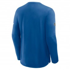 St. Louis Blues Fanatics Blue Authentic Pro Rink Tech Long Sleeve T-Shirt