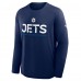 Футболка с длинным рукавом Winnipeg Jets Fanatics Navy Authentic Pro Rink Tech