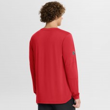 Футболка с длинным рукавом Chicago Blackhawks Fanatics Red Authentic Pro Centennial Rink Tech Футболка с длинным рукавом Chicago Blackhawks Fanatics Red Authentic Pro Centennial Rink Tech