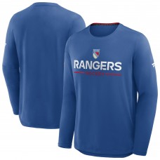 New York Rangers Fanatics Blue Authentic Pro Rink Centennial Tech Long Sleeve T-Shirt New York Rangers Fanatics Blue Authentic Pro Rink Centennial Tech Long Sleeve T-Shirt