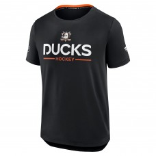 Футболка Anaheim Ducks Fanatics Black Authentic Pro Rink Tech
