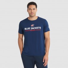 Columbus Blue Jackets Fanatics Navy Authentic Pro Rink Tech T-Shirt