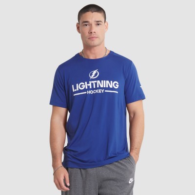 Футболка Tampa Bay Lightning Fanatics Blue Authentic Pro Rink Tech