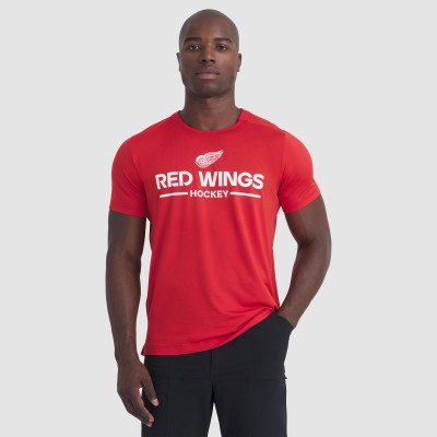 Detroit Red Wings Fanatics Red Authentic Pro Rink Tech T-Shirt
