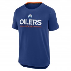 Edmonton Oilers Fanatics Royal Authentic Pro Rink Tech T-Shirt