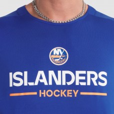 New York Islanders Fanatics Royal Authentic Pro Rink Tech T-Shirt New York Islanders Fanatics Royal Authentic Pro Rink Tech T-Shirt