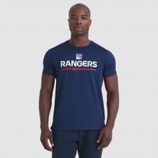 New York Rangers Fanatics Navy Authentic Pro Rink Tech T-Shirt New York Rangers Fanatics Navy Authentic Pro Rink Tech T-Shirt