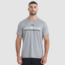 Los Angeles Kings Fanatics Gray Authentic Pro Rink Tech T-Shirt