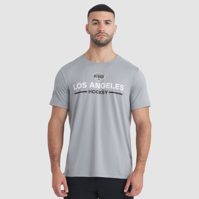 Los Angeles Kings Fanatics Gray Authentic Pro Rink Tech T-Shirt