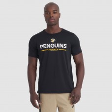 Футболка Pittsburgh Penguins Fanatics Black Authentic Pro Rink Tech