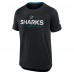 San Jose Sharks Fanatics Black Authentic Pro Rink Tech T-Shirt