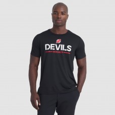 Футболка New Jersey Devils Fanatics Black Authentic Pro Rink Tech