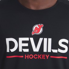 Футболка New Jersey Devils Fanatics Black Authentic Pro Rink Tech