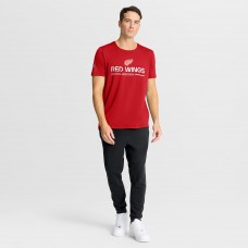 Detroit Red Wings Fanatics Red Authentic Pro Centennial Rink Tech T-Shirt