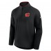 Calgary Flames Fanatics Black Authentic Pro Rink Training Quarter-Zip Pullover
