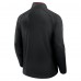 Calgary Flames Fanatics Black Authentic Pro Rink Training Quarter-Zip Pullover
