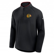 Chicago Blackhawks Fanatics Black Authentic Pro Rink Training Quarter-Zip Pullover Chicago Blackhawks Fanatics Black Authentic Pro Rink Training Quarter-Zip Pullover