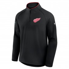 Detroit Red Wings Fanatics Black Authentic Pro Rink Training Quarter-Zip Pullover Detroit Red Wings Fanatics Black Authentic Pro Rink Training Quarter-Zip Pullover