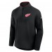 Detroit Red Wings Fanatics Black Authentic Pro Rink Training Quarter-Zip Pullover