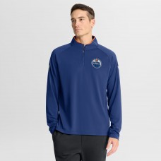 Edmonton Oilers Fanatics Royal Authentic Pro Rink Training Quarter-Zip Pullover