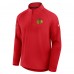 Chicago Blackhawks Fanatics Red Authentic Pro Rink Training Quarter-Zip Pullover
