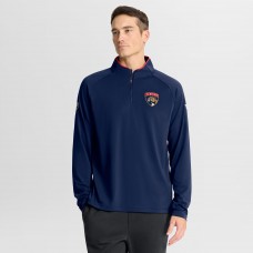 Florida Panthers Fanatics Navy Authentic Pro Rink Training Quarter-Zip Pullover