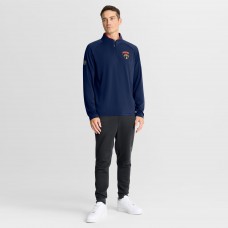 Florida Panthers Fanatics Navy Authentic Pro Rink Training Quarter-Zip Pullover