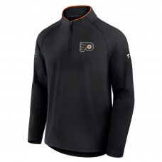 Philadelphia Flyers Fanatics Black Authentic Pro Rink Training Quarter-Zip Pullover