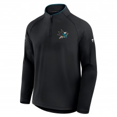 San Jose Sharks Fanatics Black Authentic Pro Rink Training Quarter-Zip Pullover San Jose Sharks Fanatics Black Authentic Pro Rink Training Quarter-Zip Pullover