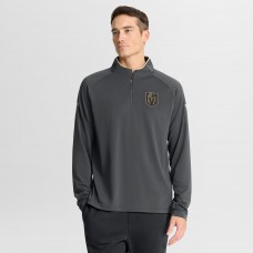 Vegas Golden Knights Fanatics Gray Authentic Pro Rink Training Quarter-Zip Pullover