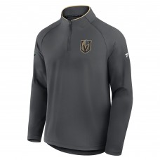 Vegas Golden Knights Fanatics Gray Authentic Pro Rink Training Quarter-Zip Pullover