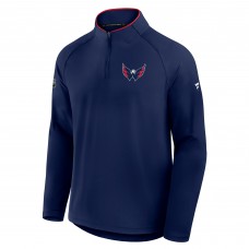 Washington Capitals Fanatics Navy Authentic Pro Rink Training Quarter-Zip Pullover Washington Capitals Fanatics Navy Authentic Pro Rink Training Quarter-Zip Pullover