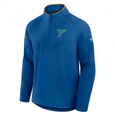 St. Louis Blues Fanatics Blue Authentic Pro Rink Training Quarter-Zip Pullover