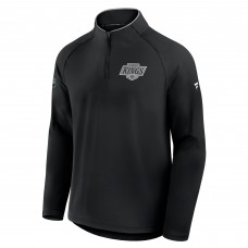 Los Angeles Kings Fanatics Black Authentic Pro Rink Training Quarter-Zip Pullover