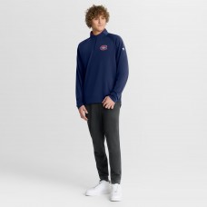 Montreal Canadiens Fanatics Navy Authentic Pro Rink Training Quarter-Zip Pullover