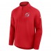 New Jersey Devils Fanatics Red Authentic Pro Rink Training Quarter-Zip Pullover