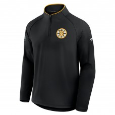 Boston Bruins Fanatics Black Authentic Pro Rink Training Quarter-Zip Pullover