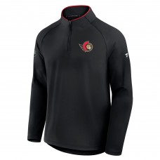 Ottawa Senators Fanatics Black Authentic Pro Rink Training Quarter-Zip Pullover